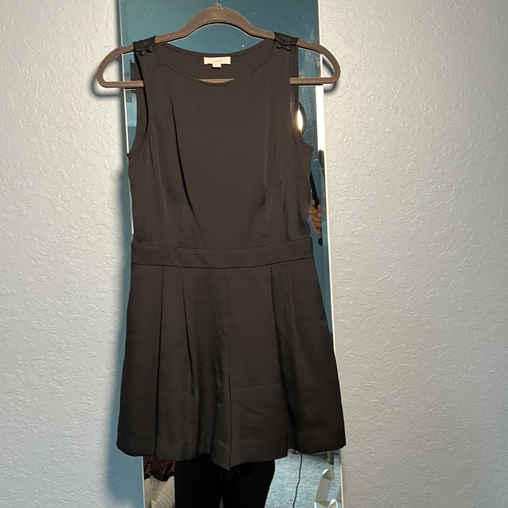 Loft Black Romper with pockets. Size 0